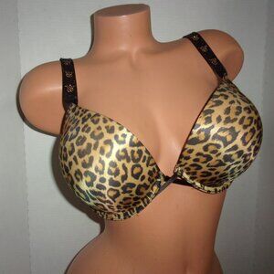 Victoria's Secret Shine Strap Leopard Bombshell + 2 cups Bra